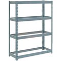 Global Industrial Extra Heavy Duty Shelving 48W x 12D x 60H With 4 Shelves, No Deck, Gray B2297161